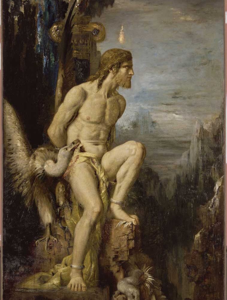 Prométhée, un tableau de Gustave Moreau