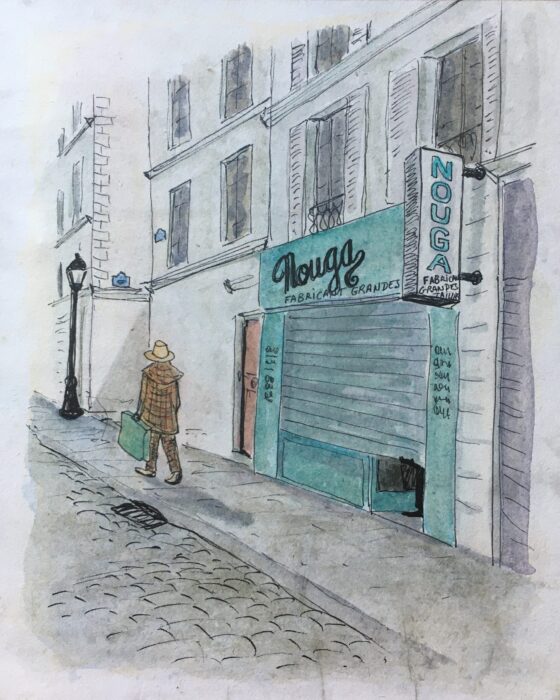 Illustration du quartier du Sentier Paris 2e