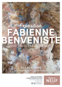 Affiche de l'expo de peinture de Fabienne Benveniste à la mairie du 9ème.