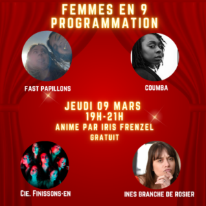 Affiche du spectacle, Femmes en 9