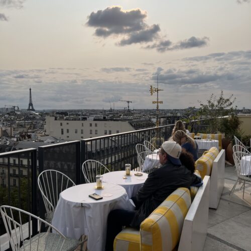 Vue sur Paris depuis le rooftop du Printemps