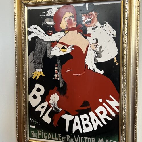 Affiche du Bal Tabarin avec un couple habillé