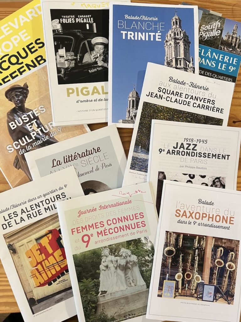 Présentation de livrets sur le 9ème arr de Paris
