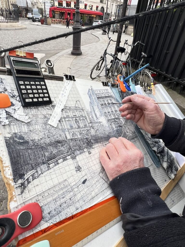 Dessin de la place Saint Georges