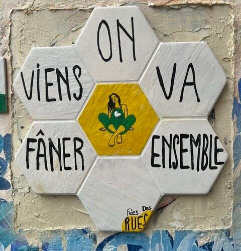 Collage "Viens on va fâner ensemble" Feesdesrues.