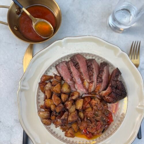Magret de canard à l'orange
